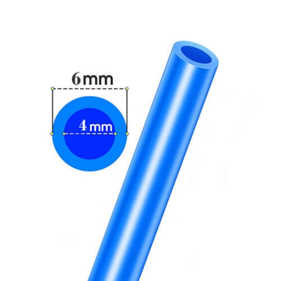 تصویر  شلنگ پنوماتیک سایز ۶ آبی بسته 10 متری